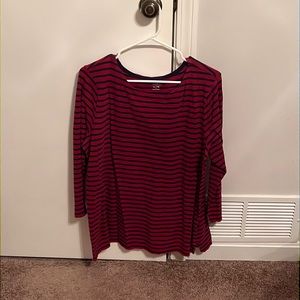 Old Navy shirt (XL, Red & Navy stripes)